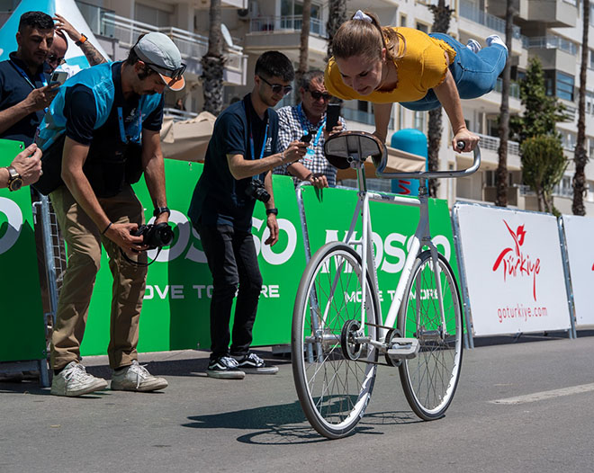 Cumhurbaşkanlığı Türkiye Bisiklet Turunun ilk etabını Fabio Jakobsen kazandı 