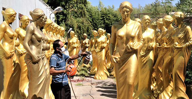 59 Venüs heykeli Altın Portakal’a hazır 