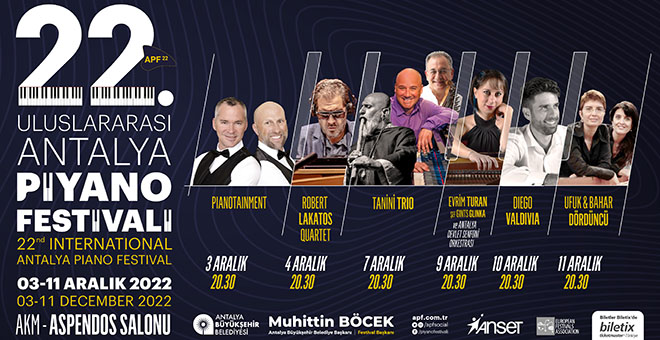 Uluslararası Antalya Piyano Festivali başlıyor!