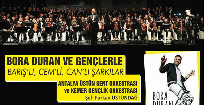 Gençlik Orkestrası’ndan Bora Duran ile AKM’de konser