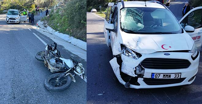 Antalya'daki trafik kazasında 3 kişi yaralandı 