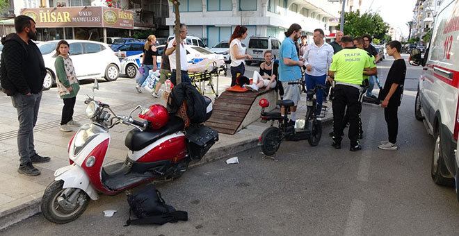 Elektrikli bisikletle kazasında Rus vatandaşı yaralandı 