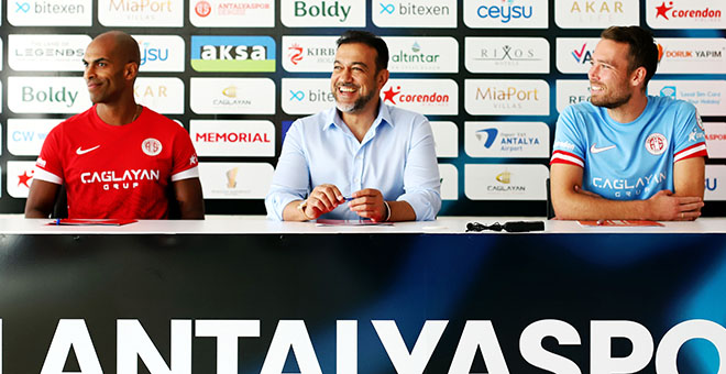 Naldo Pereira ve Sander Van de Streek, Antalyaspor’da 