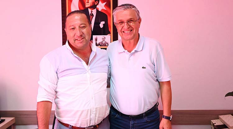 Başkan Necati Topaloğlu’ndan yeni başkan Barış’a “Hayırlı olsun” ziyareti