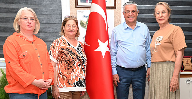 Türk Kadınlar Birliği'nden Başkan Topaloğlu'na ziyaret 