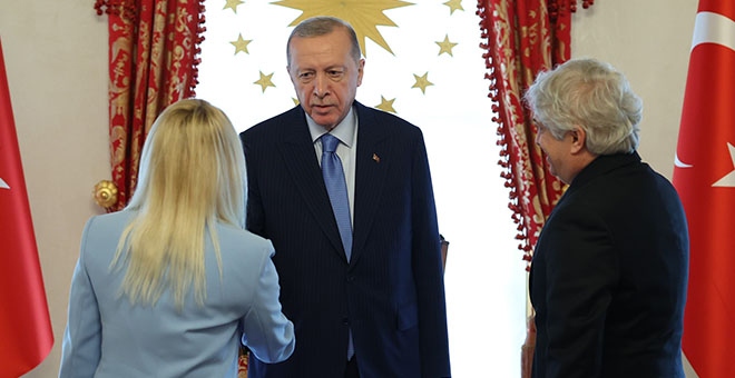 Özkan çifti Cumhurbaşkanı Erdoğan'la görüştü 